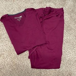 Grey's Anatomy Women's Scrub Set in Burgundy